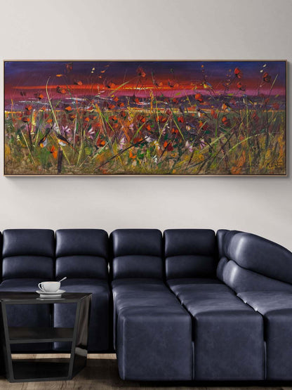 Mevsimi Coşkusu Yağlı Boya Tablosu