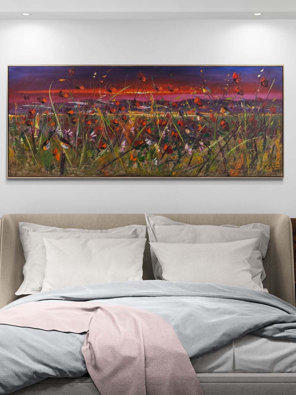 Mevsimi Coşkusu Yağlı Boya Tablosu