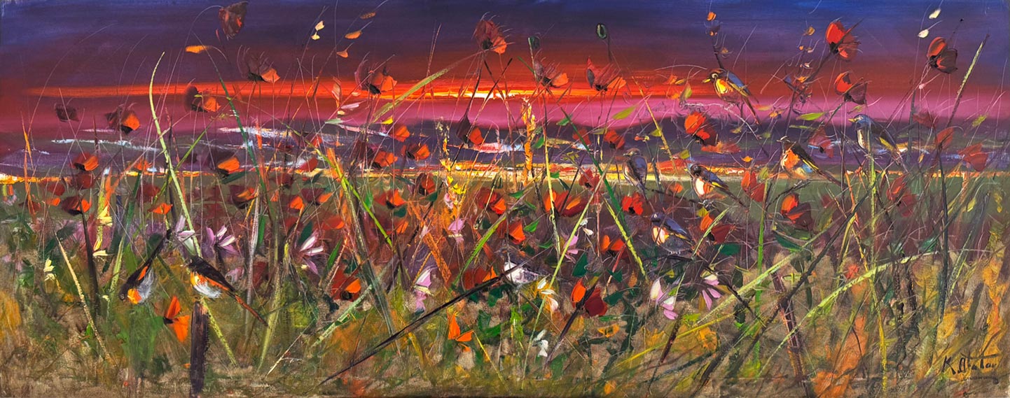 Mevsimi Coşkusu Yağlı Boya Tablosu