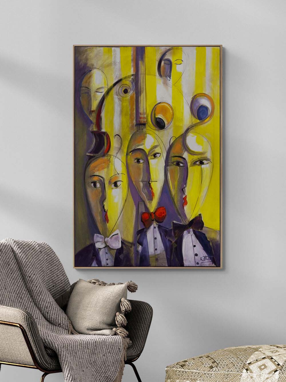 Gölge Melodiler Yağlı Boya Tablosu