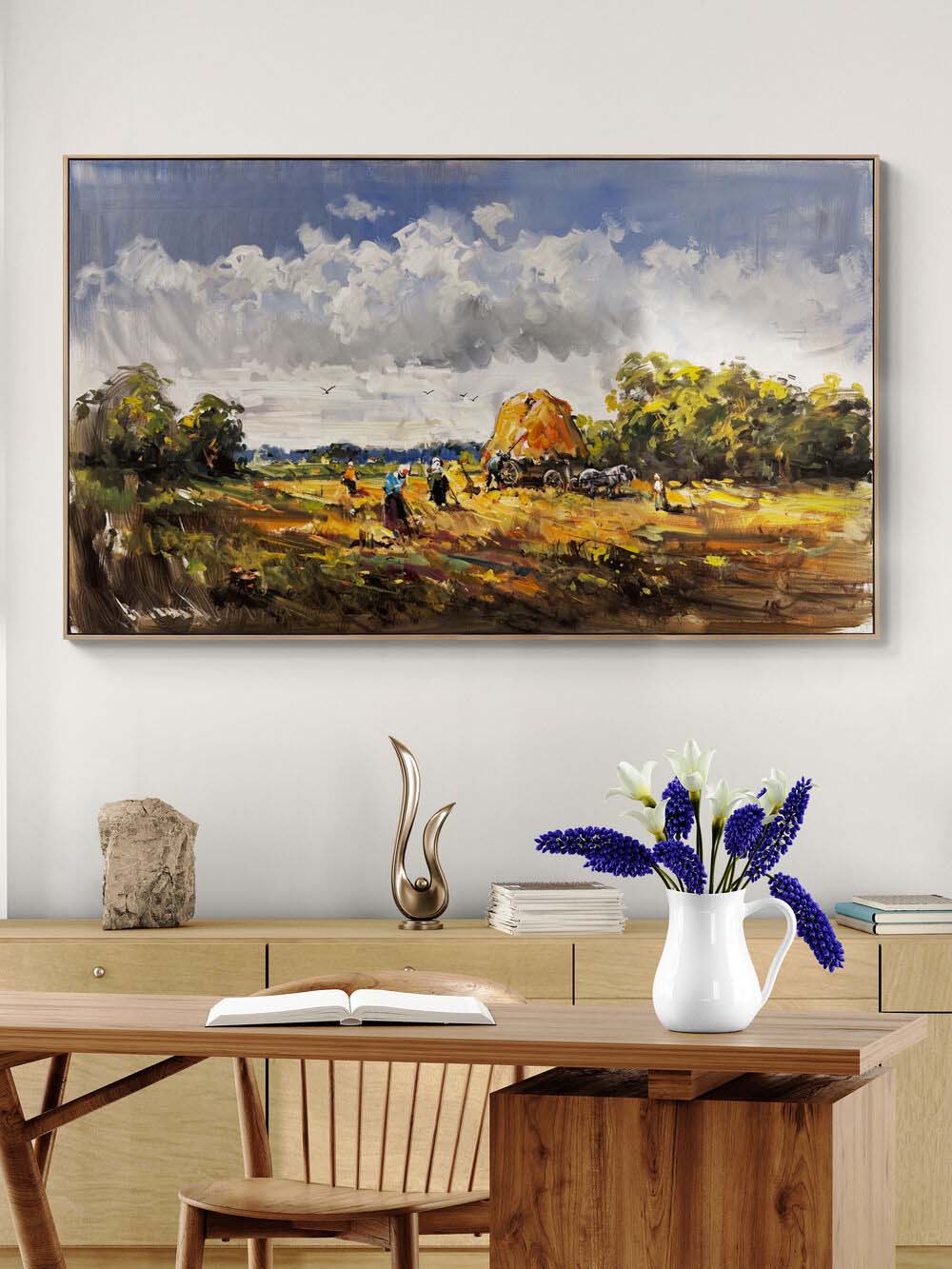 Harman Zamanı Yağlı Boya Tablosu