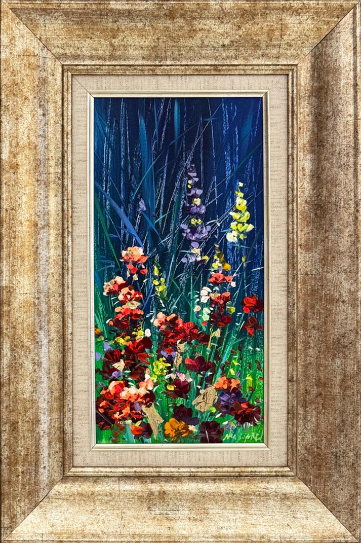 Gece Bahçesi Yağlı Boya Tablosu