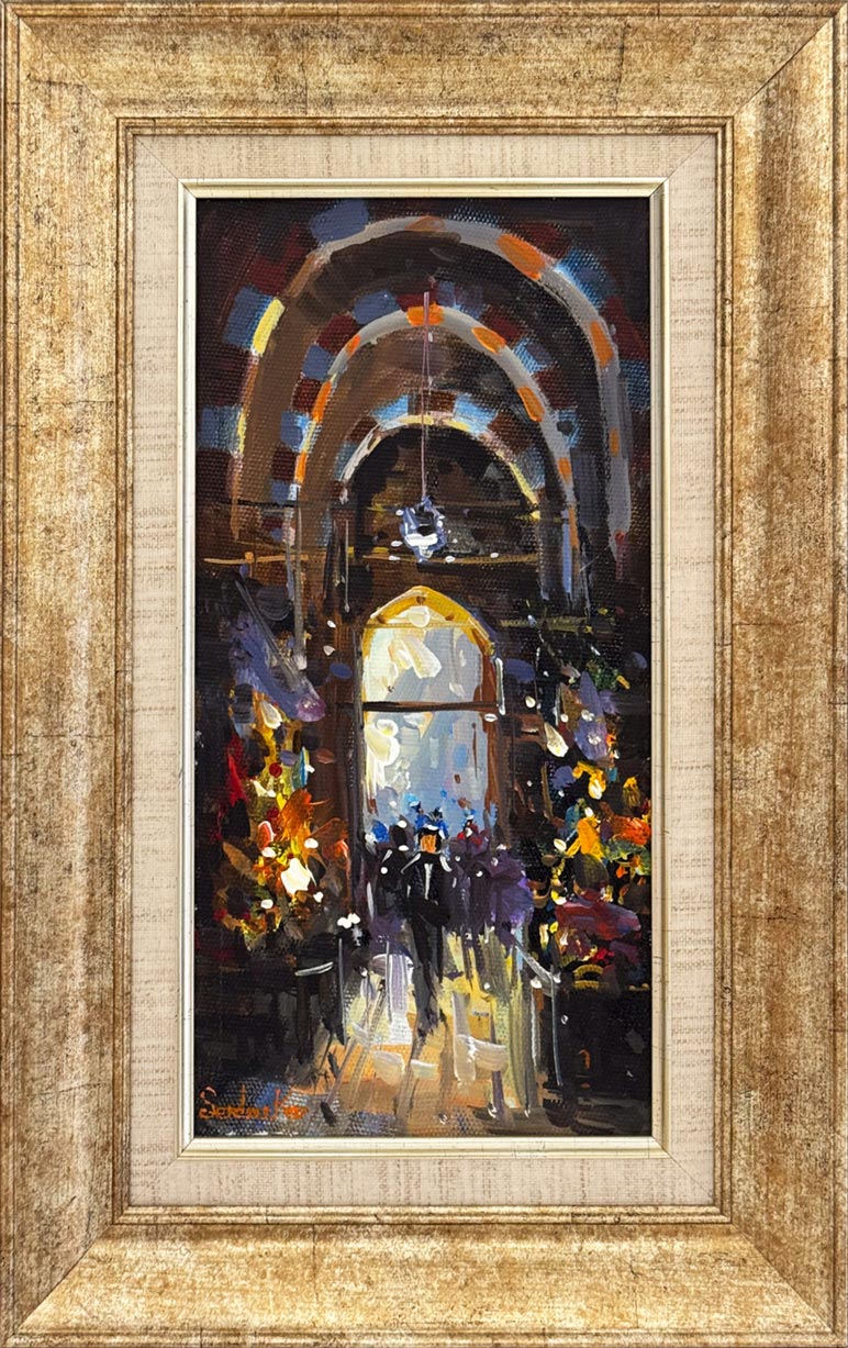 Kapalı Çarşıda Zaman Yağlı Boya Tablosu