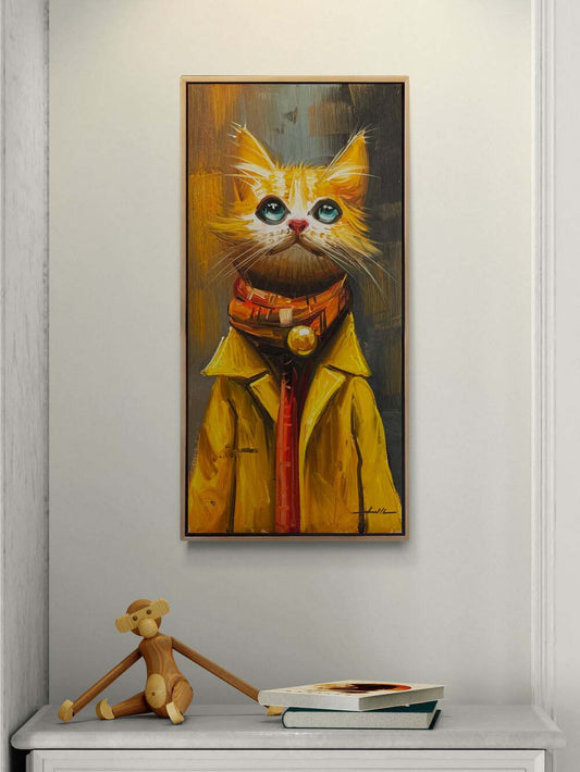 Bohem Kedi Yağlı Boya Tablosu