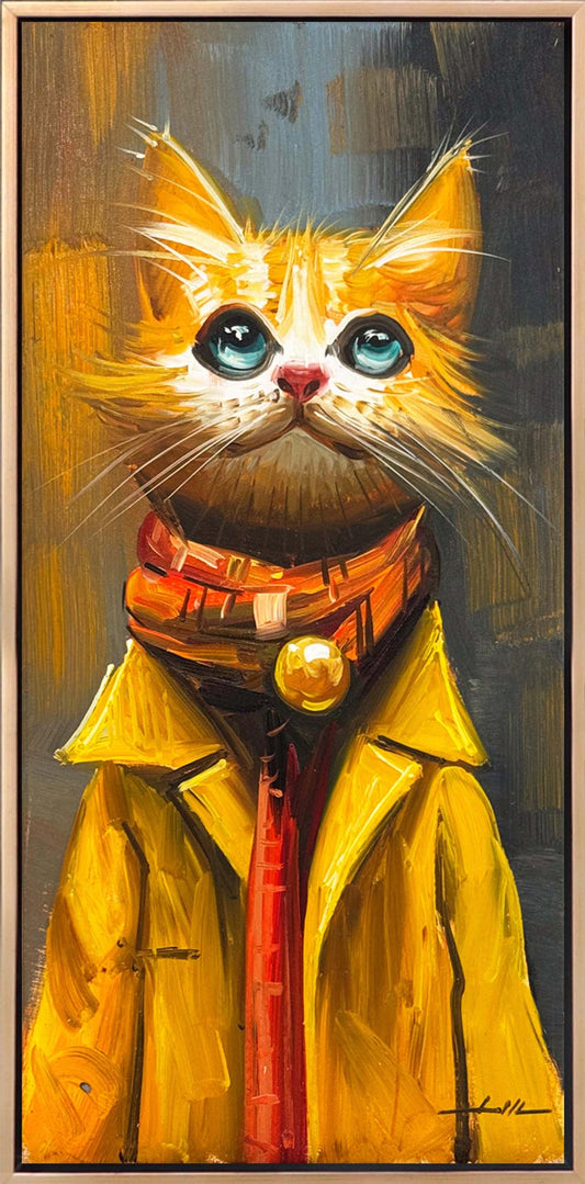 Bohem Kedi Yağlı Boya Tablosu