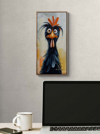 Kara Tavuk Yağlı Boya Tablosu