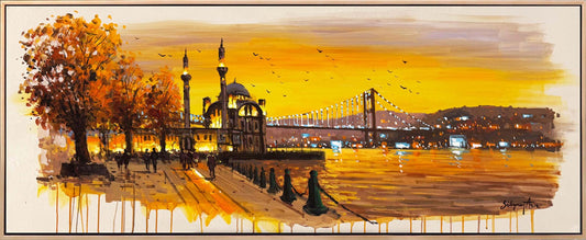 Ortaköy'de Seyir Yağlı Boya Tablosu