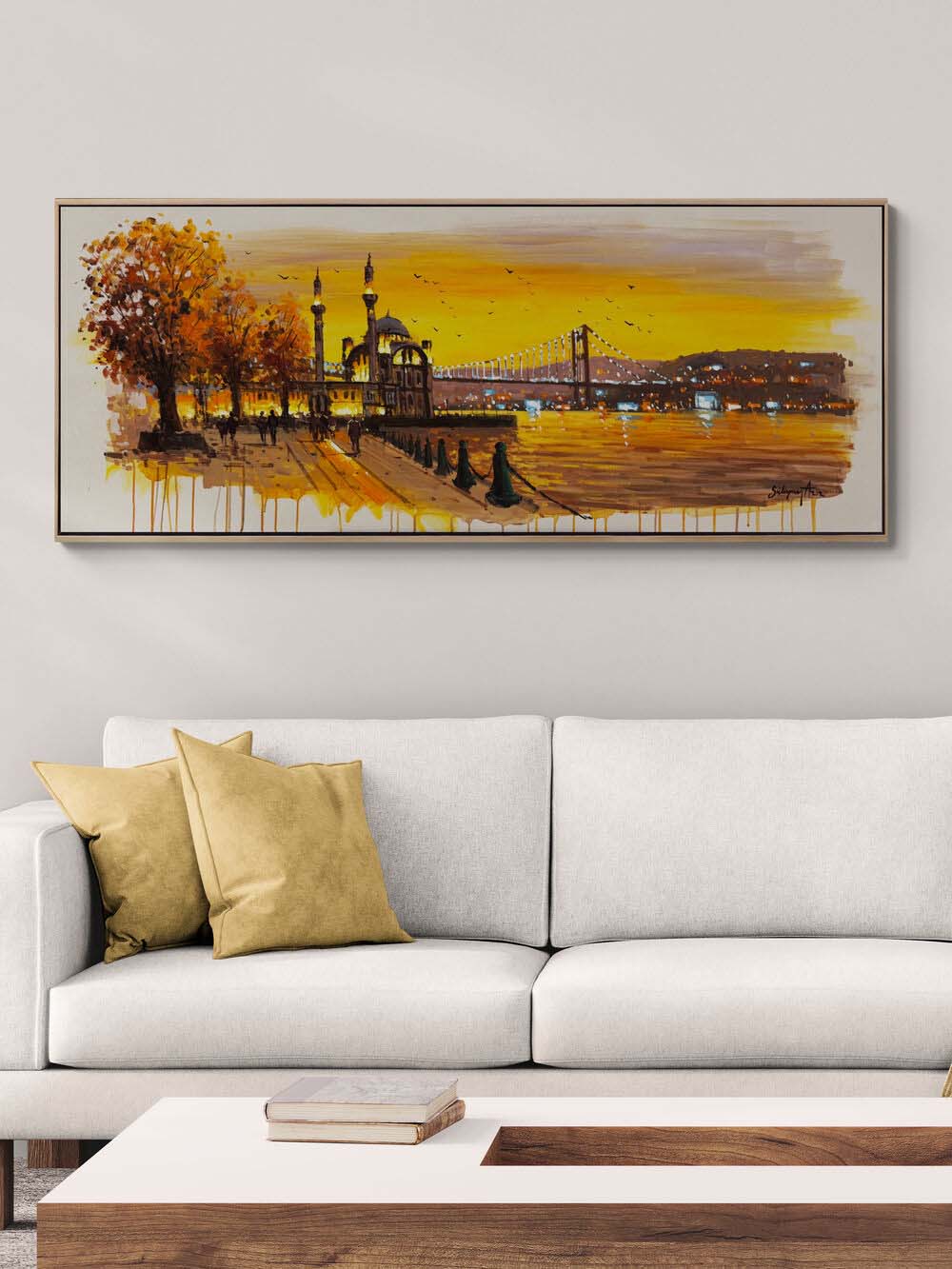 Ortaköy'de Seyir Yağlı Boya Tablosu