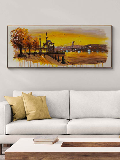 Ortaköy'de Seyir Yağlı Boya Tablosu