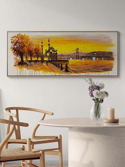 Ortaköy'de Seyir Yağlı Boya Tablosu