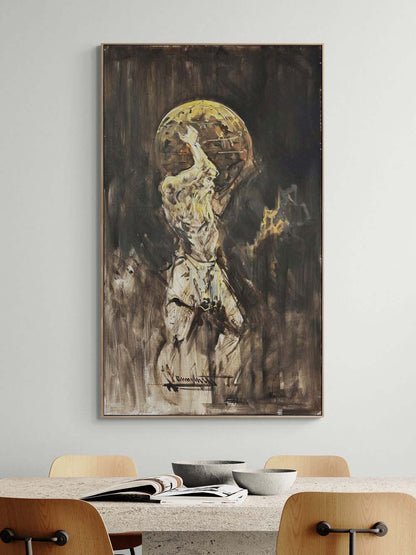 Gök Kubbenin Ağırlığı Yağlı Boya Tablosu