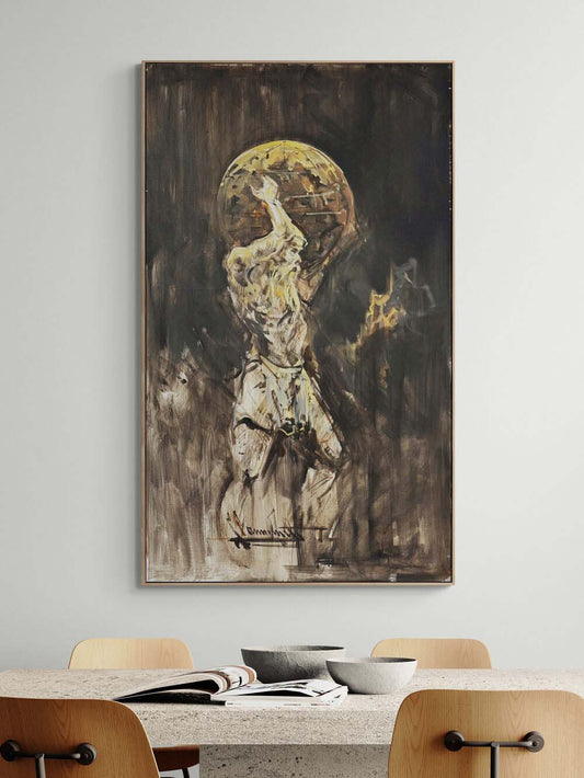 Gök Kubbenin Ağırlığı Yağlı Boya Tablosu