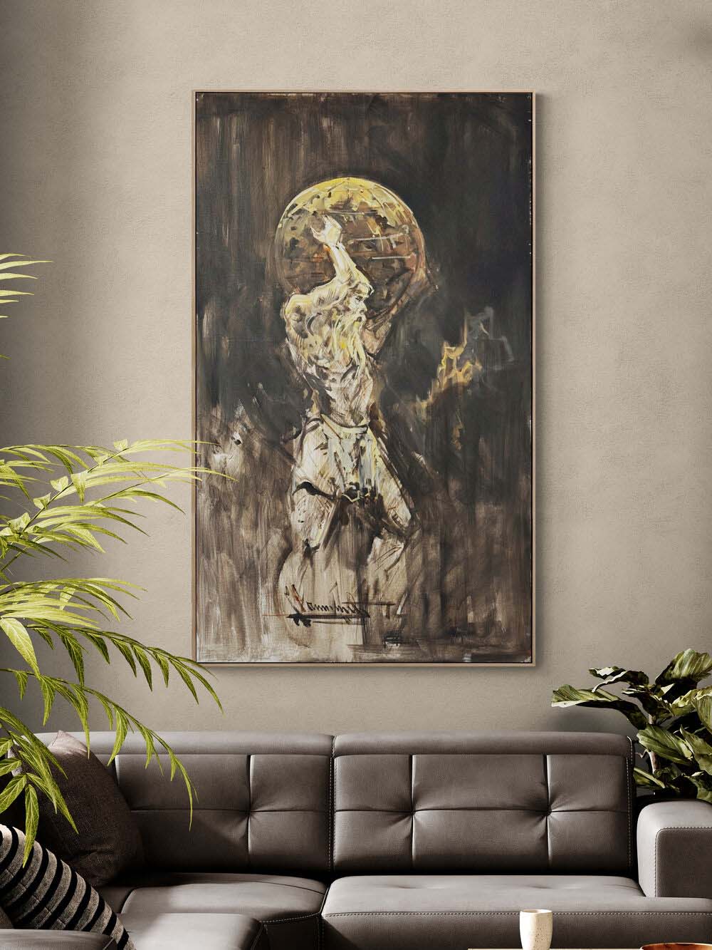 Gök Kubbenin Ağırlığı Yağlı Boya Tablosu