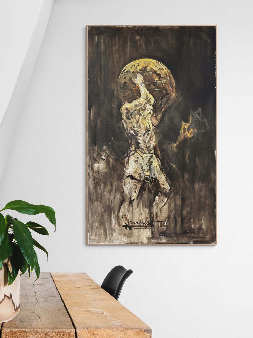 Gök Kubbenin Ağırlığı Yağlı Boya Tablosu