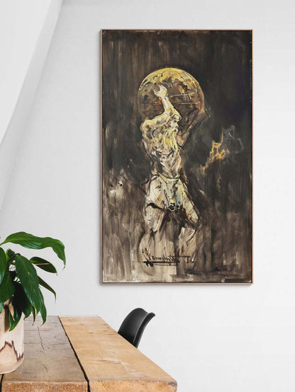 Gök Kubbenin Ağırlığı Yağlı Boya Tablosu