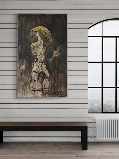 Gök Kubbenin Ağırlığı Yağlı Boya Tablosu