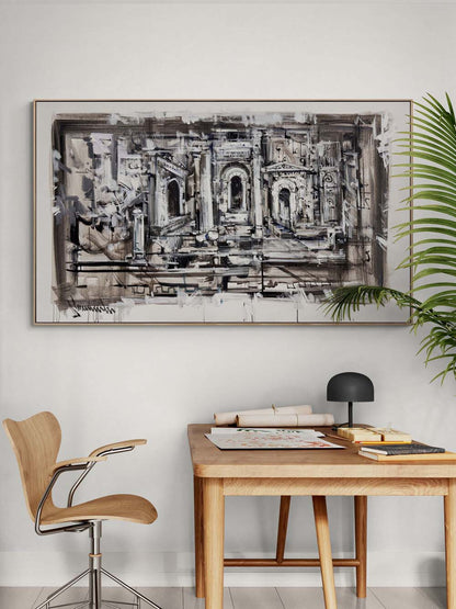 Sütunların Yankısı Yağlı Boya Tablosu