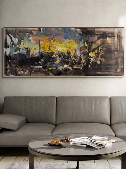 Mücadele Hattı Yağlı Boya Tablosu