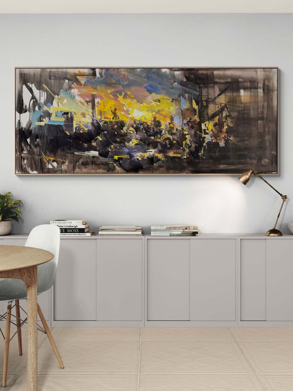 Mücadele Hattı Yağlı Boya Tablosu