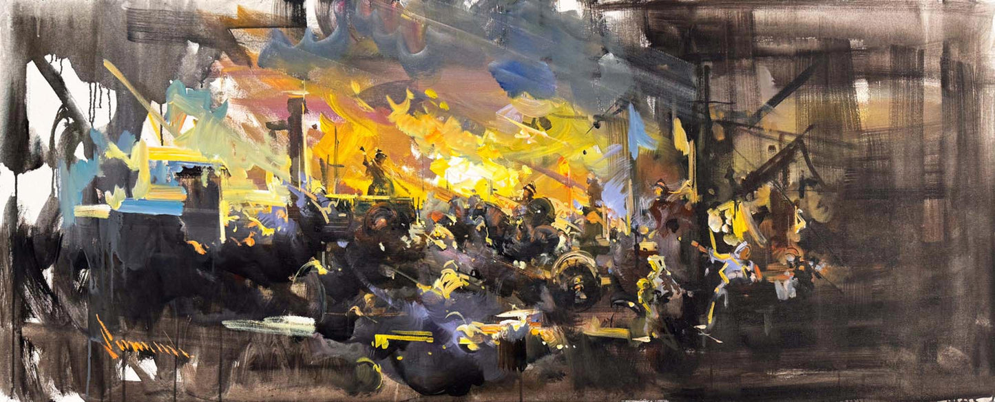 Mücadele Hattı Yağlı Boya Tablosu