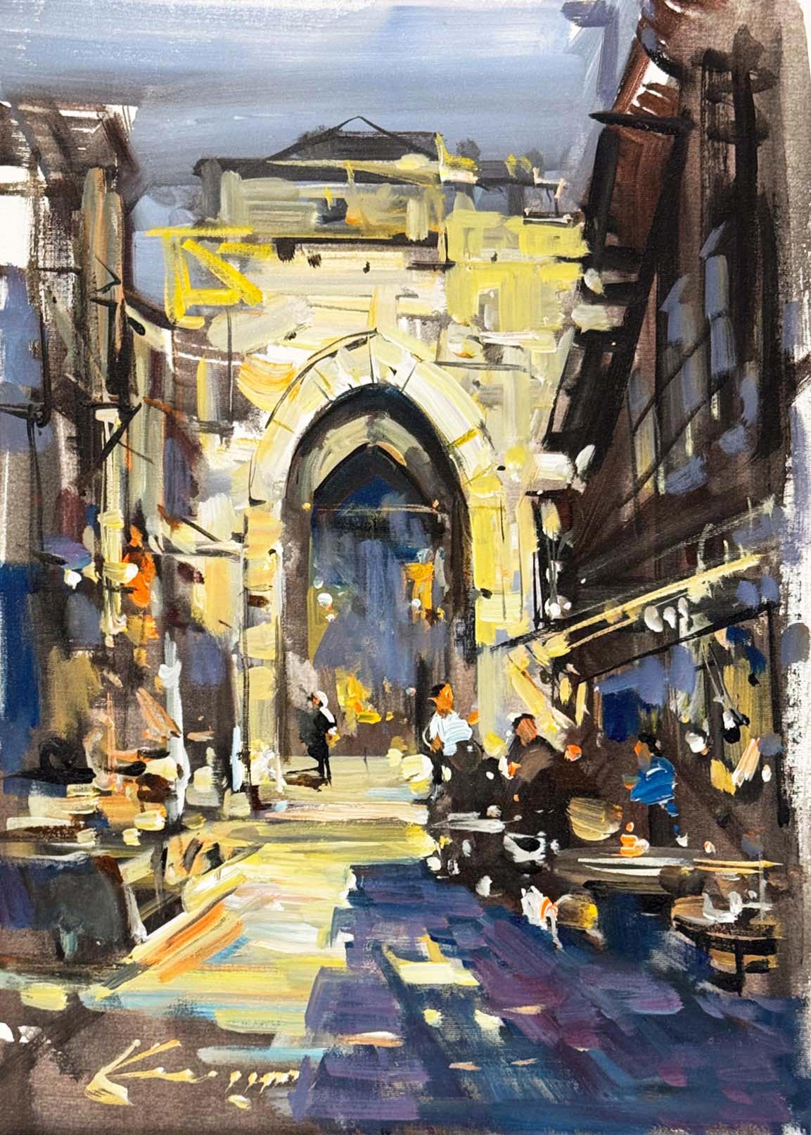 Kemerli Çarşı Yağlı Boya Tablosu