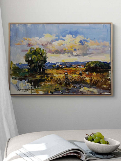 Hasat Zamanı Bekleyiş Yağlı Boya Tablosu