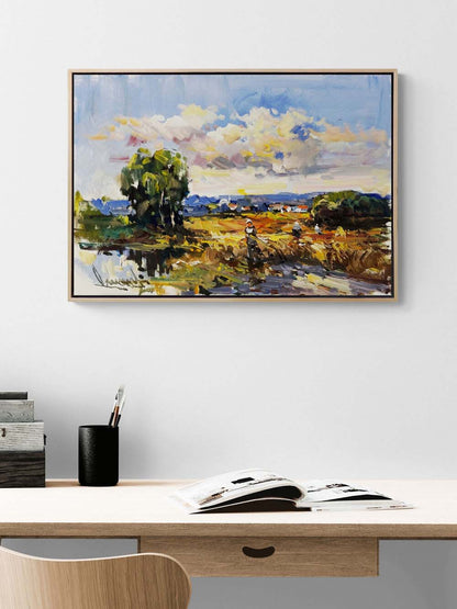 Hasat Zamanı Bekleyiş Yağlı Boya Tablosu