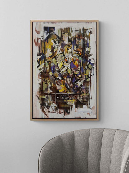 Dinamik Çarpışma Yağlı Boya Tablosu