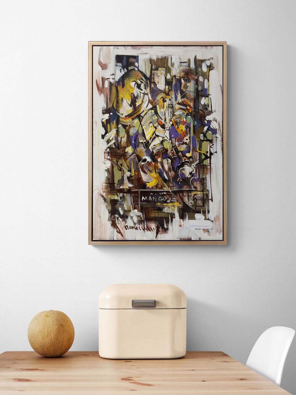 Dinamik Çarpışma Yağlı Boya Tablosu