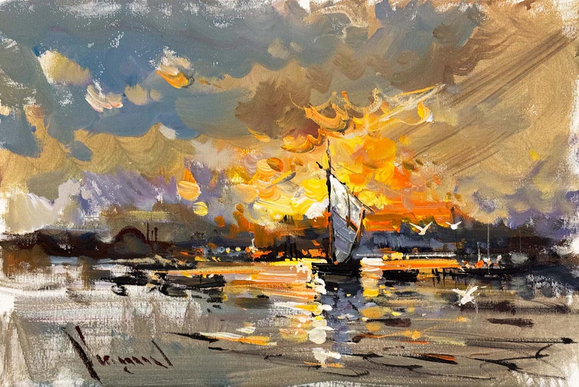 Dingin Sularda Yağlı Boya Tablosu