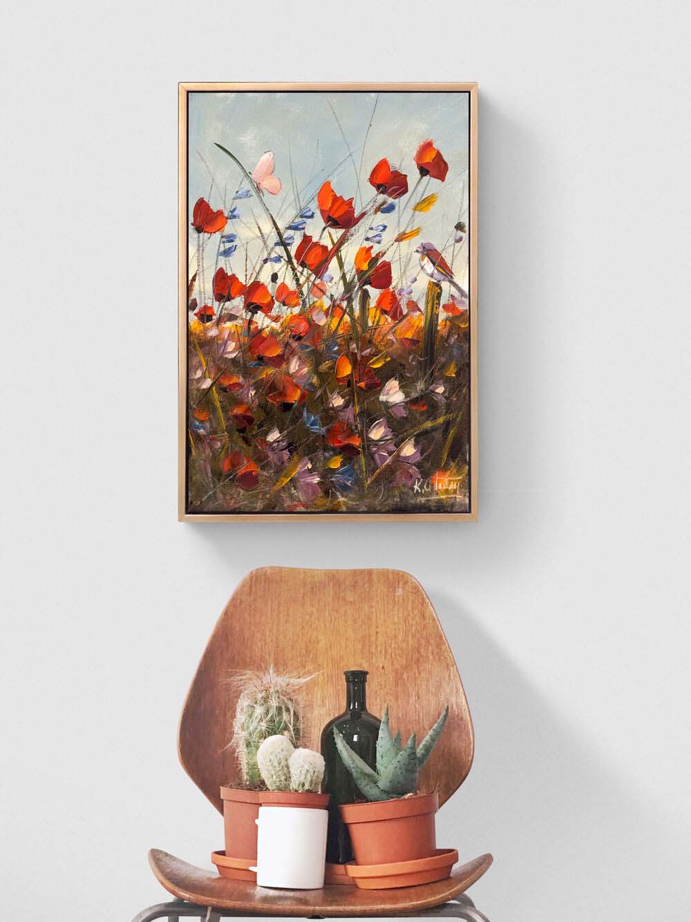 Kırda Bir An Yağlı Boya Tablosu