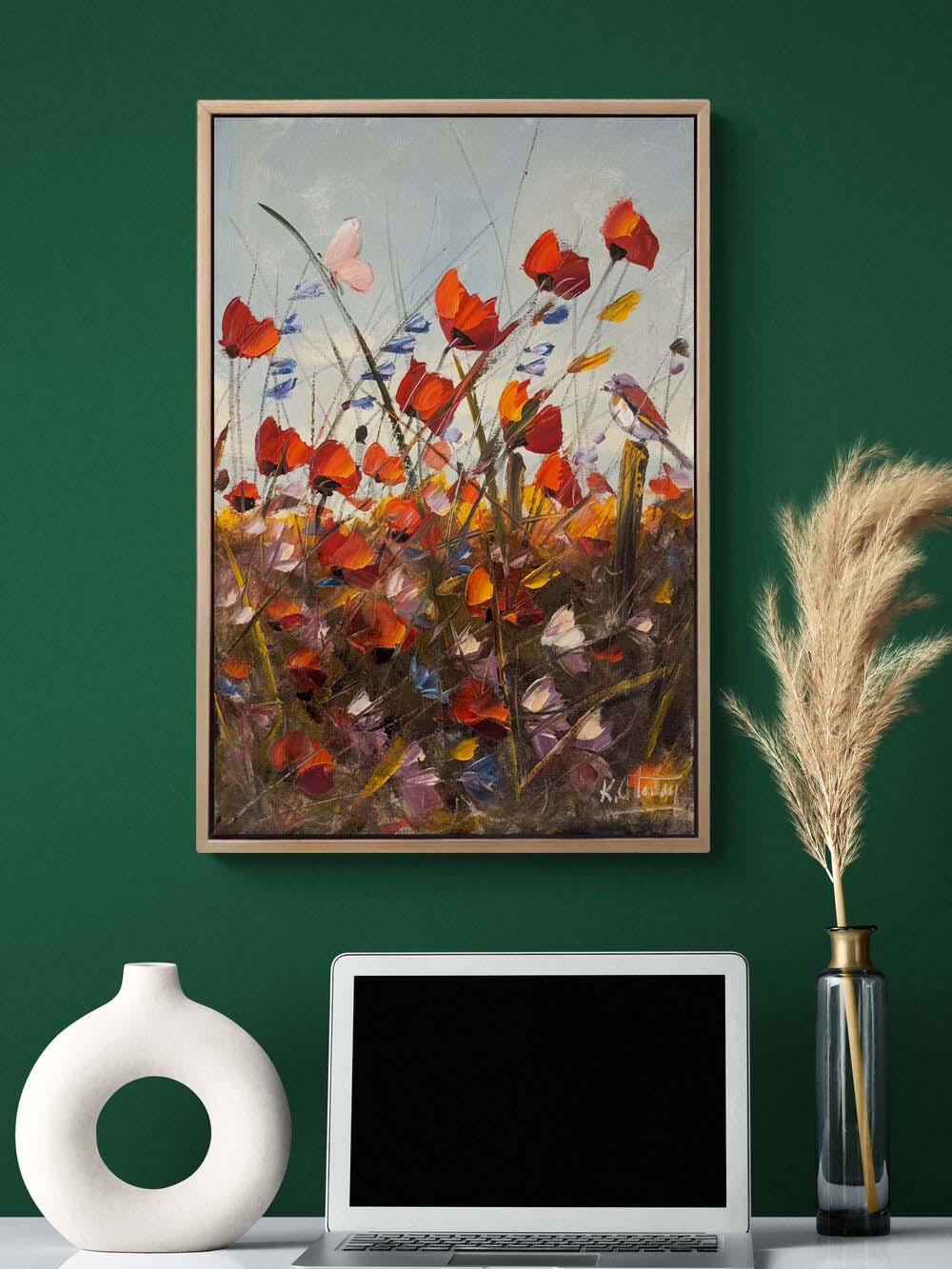 Kırda Bir An Yağlı Boya Tablosu