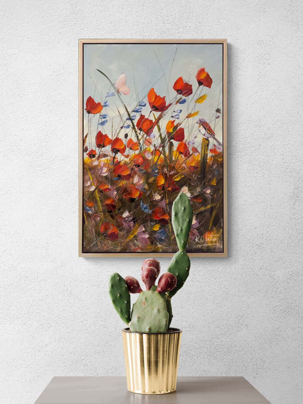 Kırda Bir An Yağlı Boya Tablosu