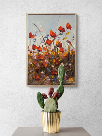 Kırda Bir An Yağlı Boya Tablosu