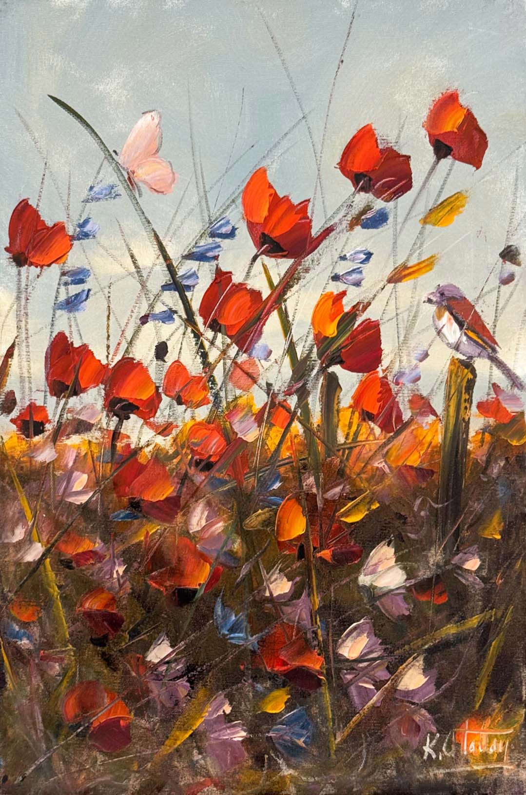 Kırda Bir An Yağlı Boya Tablosu