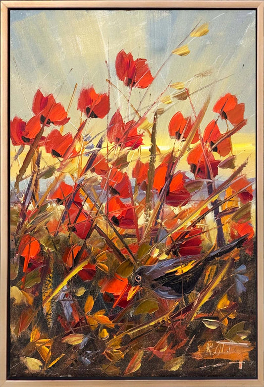 Mağrur Gelincikler Yağlı Boya Tablosu