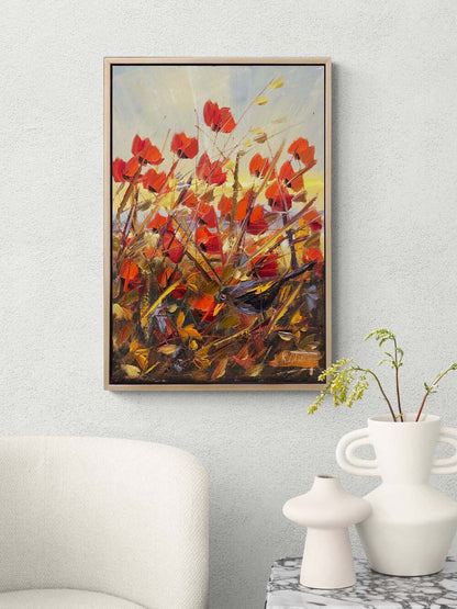 Mağrur Gelincikler Yağlı Boya Tablosu