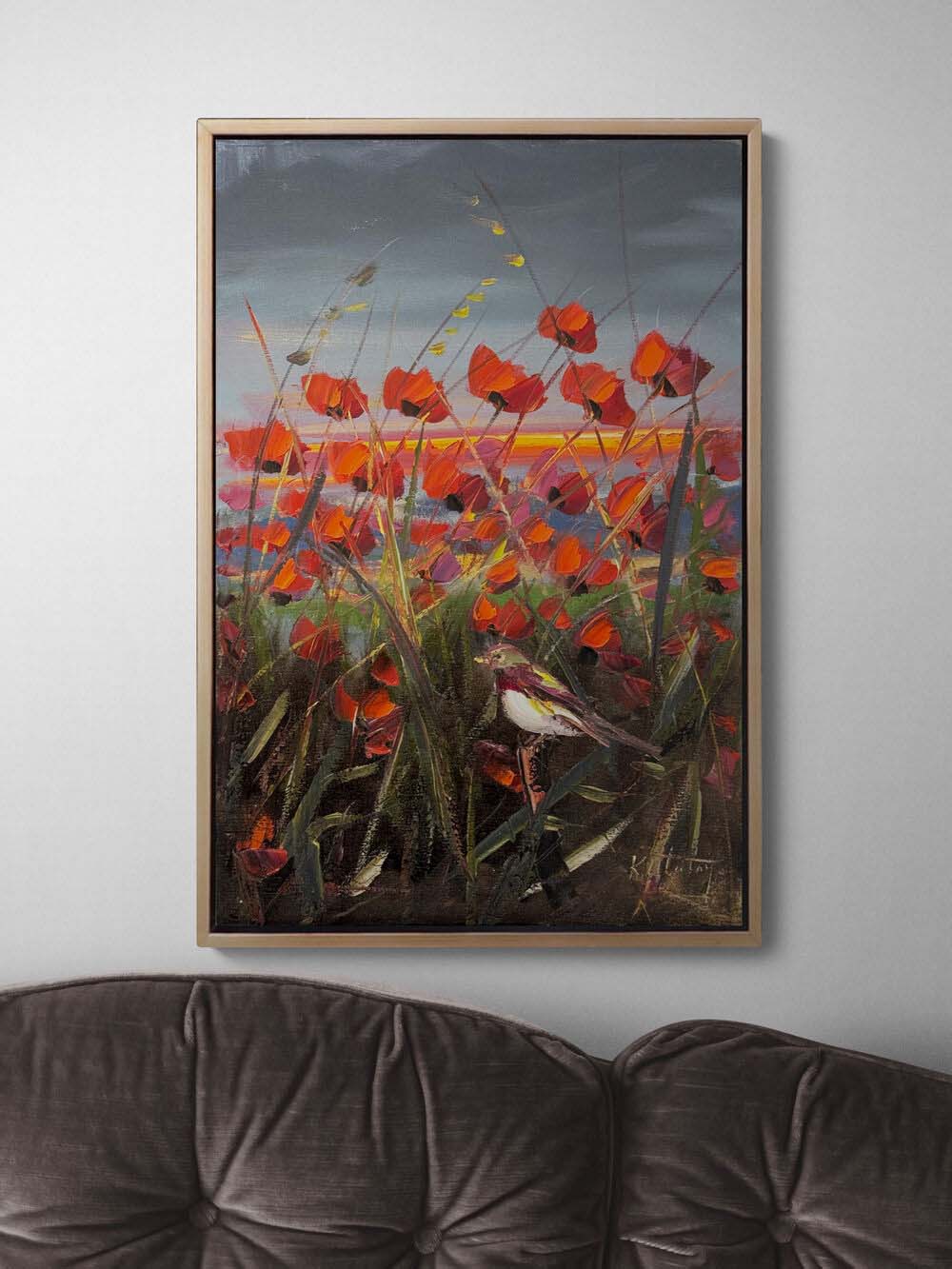 Hüzün Çiçekleri Yağlı Boya Tablosu