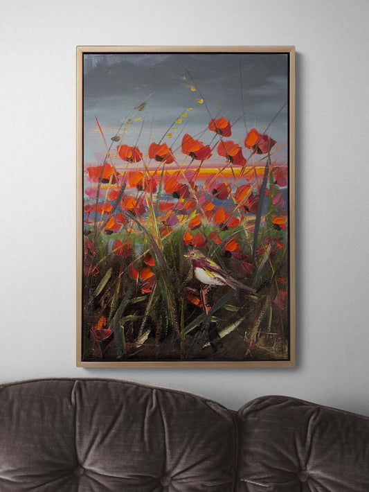 Hüzün Çiçekleri Yağlı Boya Tablosu