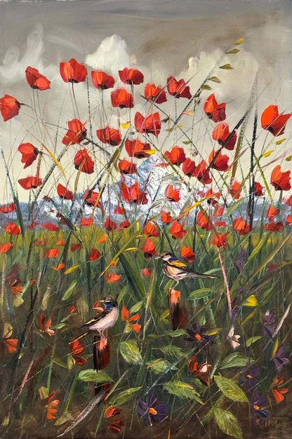 Güz Senfonisi Yağlı Boya Tablosu