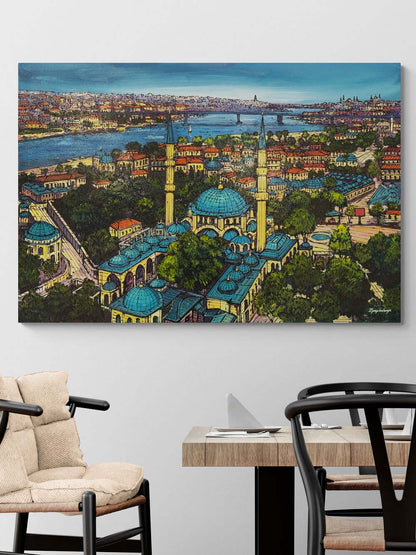 Eyüp Cami Yağlı Boya Tablosu Simurg Sanatevi