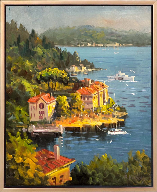 Seyirde Yalılar Yağlı Boya Tablosu