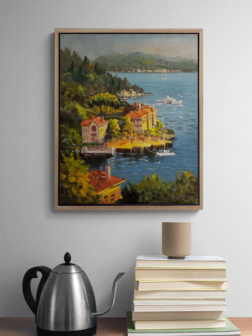 Seyirde Yalılar Yağlı Boya Tablosu