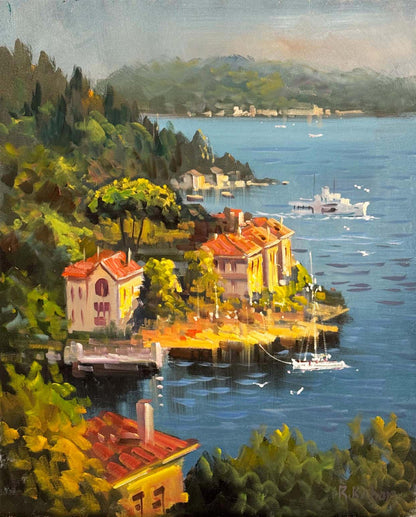 Seyirde Yalılar Yağlı Boya Tablosu