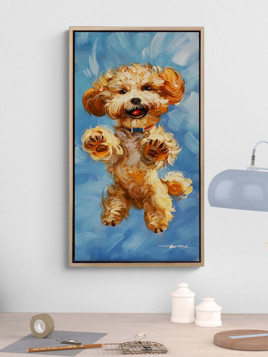 Neşeli Patiler Yağlı Boya Tablosu