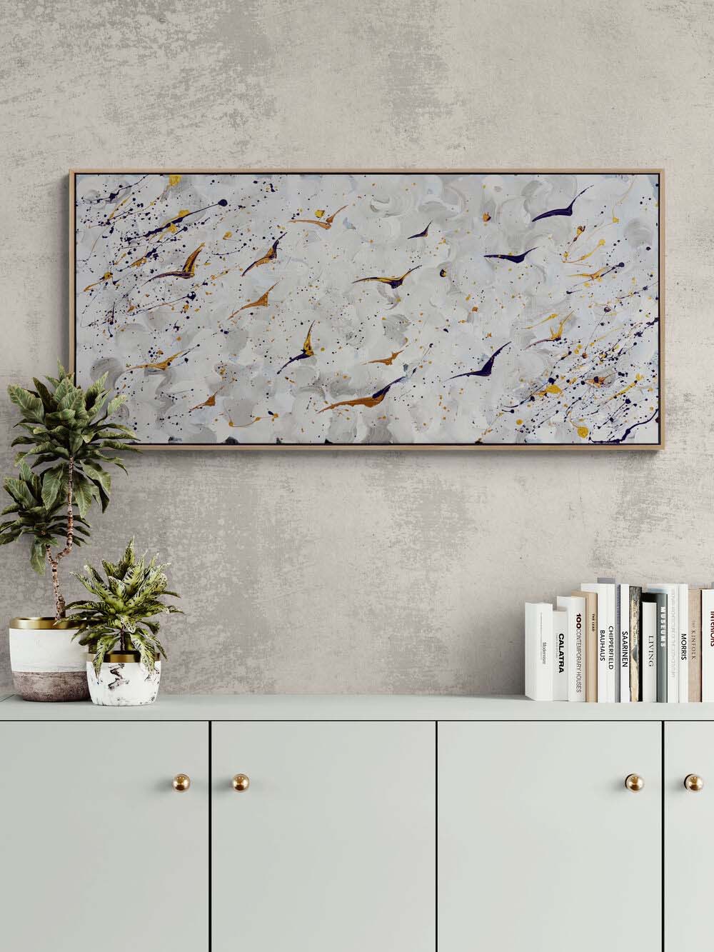 Gökyüzü Fragmanı Yağlı Boya Tablosu