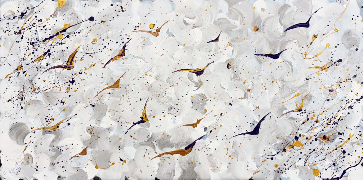 Gökyüzü Fragmanı Yağlı Boya Tablosu