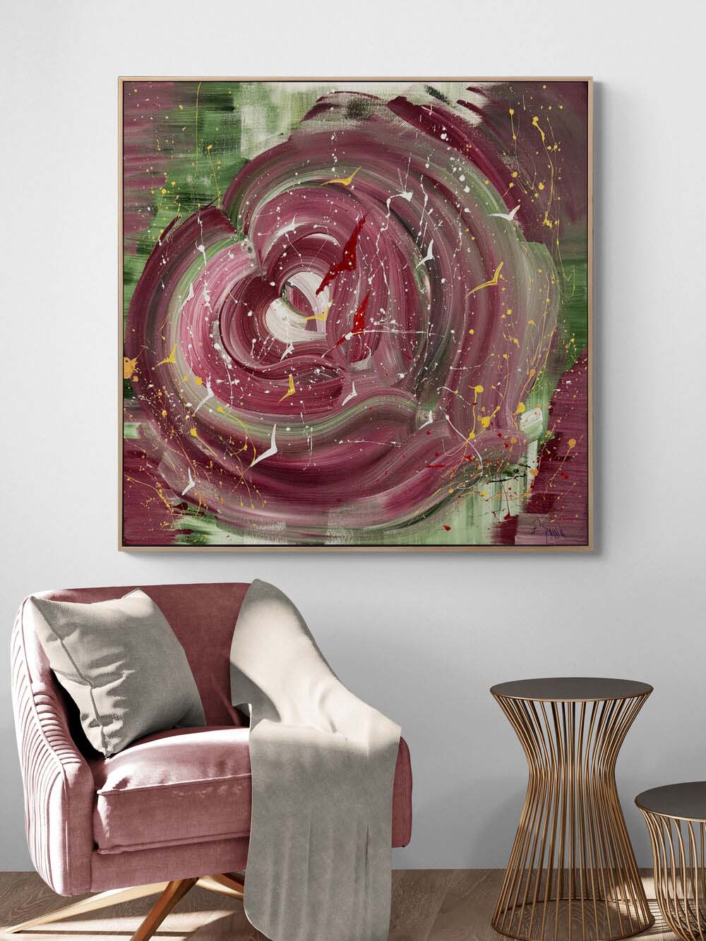 Soyut Rapsodi Yağlı Boya Tablosu