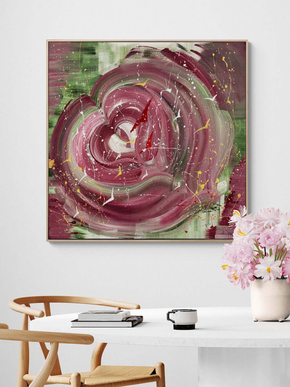 Soyut Rapsodi Yağlı Boya Tablosu