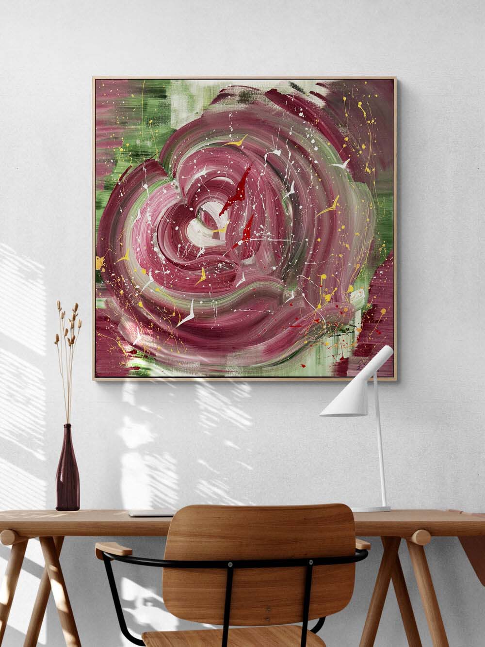 Soyut Rapsodi Yağlı Boya Tablosu